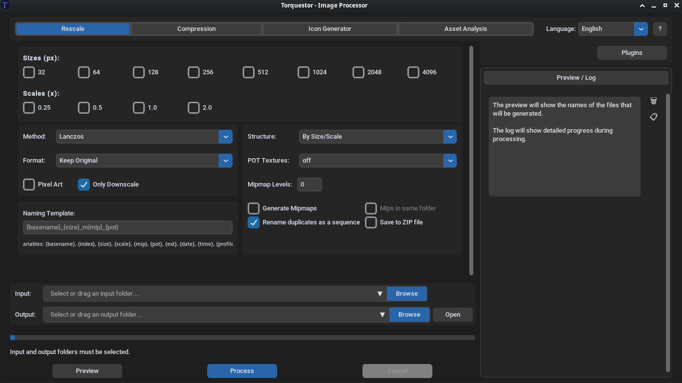 Torquestor optimizing images for game developers